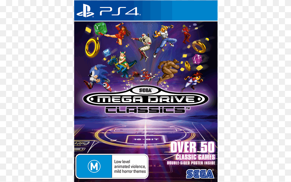 Sega Mega Drive Classics, Advertisement, Poster, Person, Boy Free Png