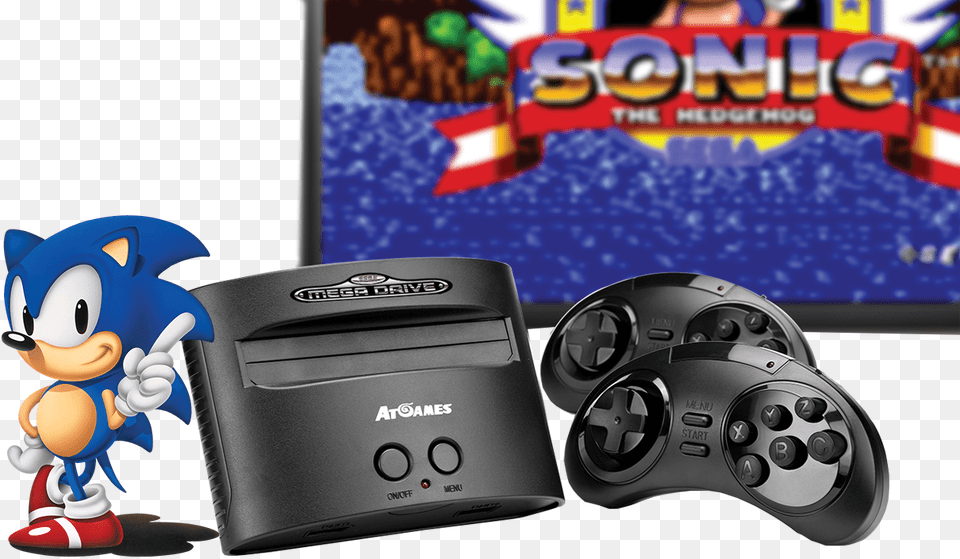 Sega Megadrive Wireless Console Sonic The Hedgehog, Toy, Electronics Png