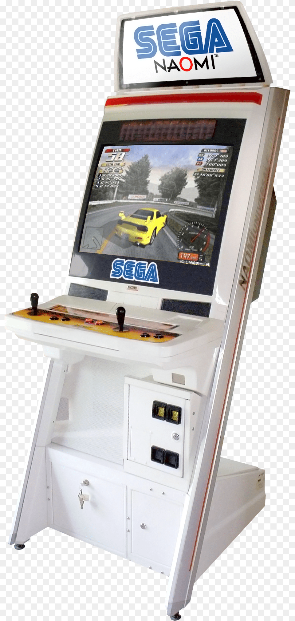 Sega Naomi Arcade Cabinet, Arcade Game Machine, Game, Car, Transportation Free Png Download