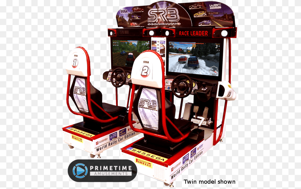 Sega Rally 3 Standard Twin Model By Sega Amusements Sega Rally 3 Arcade Cabinet, Arcade Game Machine, Game, Car, Transportation Free Png