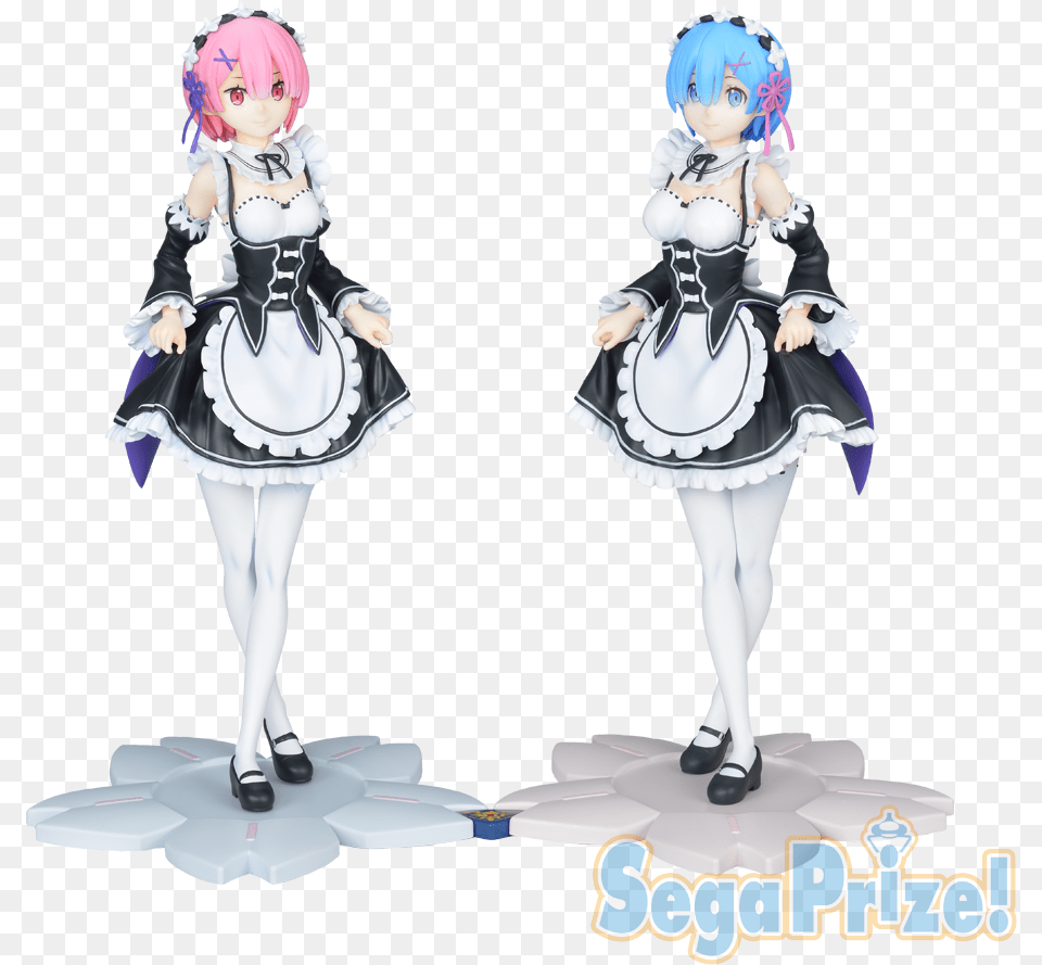 Sega Re Zero Starting Life In Another World Anime Curtsey Rem Curtsey Figure, Book, Publication, Comics, Figurine Png Image