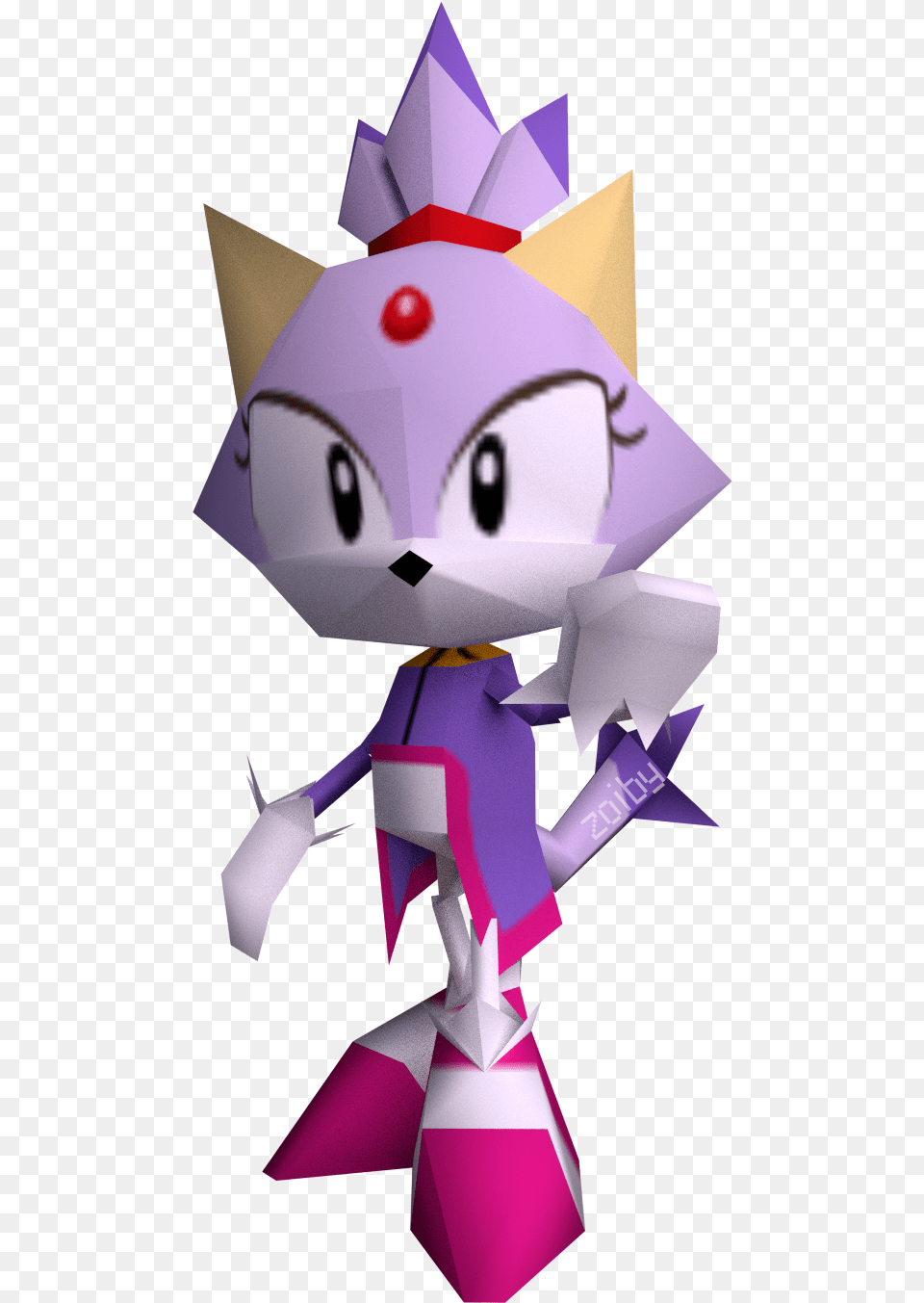 Sega Saturn Blaze Blaze The Cat, Paper, Art, Origami, Baby Png Image