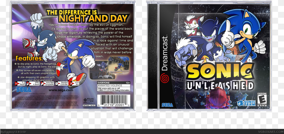 Sega Sonic Unleashed Classics Edition Xbox 360 Sonic Unleashed, Person, Face, Head, Book Free Png Download