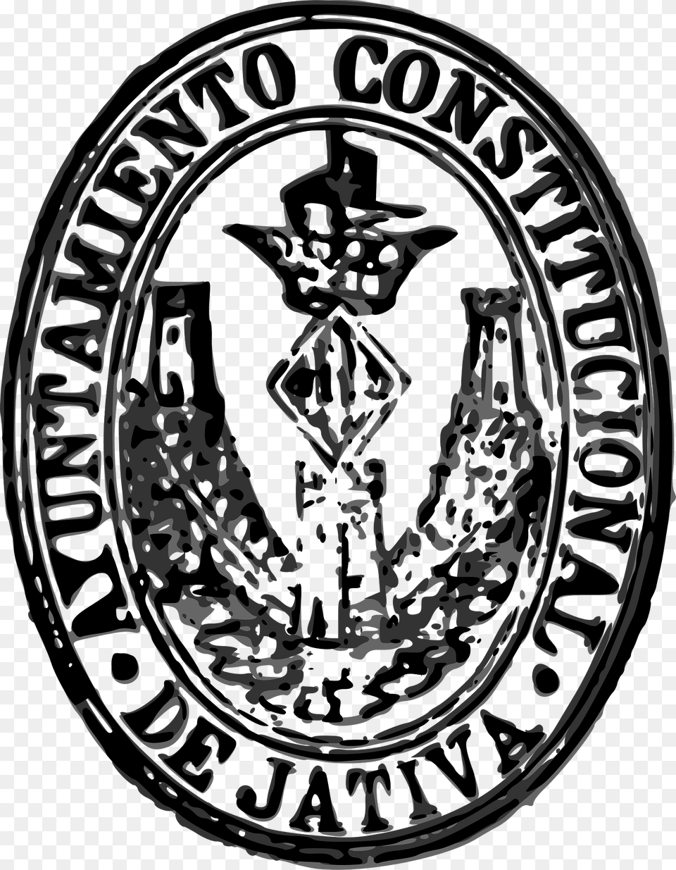 Segell De L39ajuntament De Xtiva 1904 Clipart, Logo, Emblem, Symbol, Badge Free Png Download