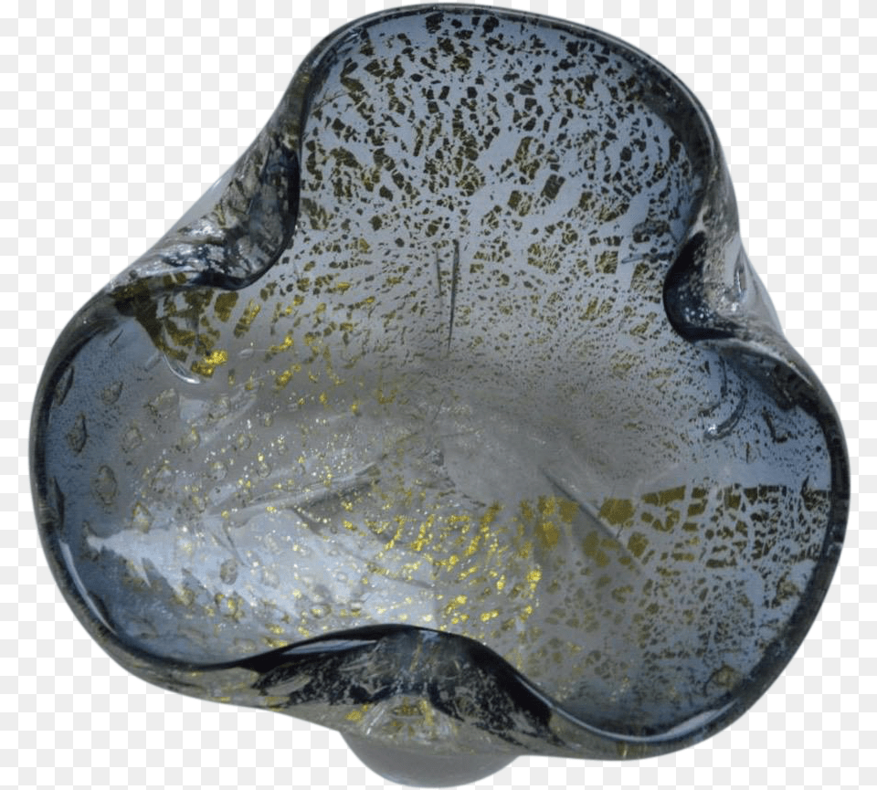 Seguso Murano Smoke And Gold Leaf Bowl Art, Accessories, Jewelry, Gemstone, Seafood Png