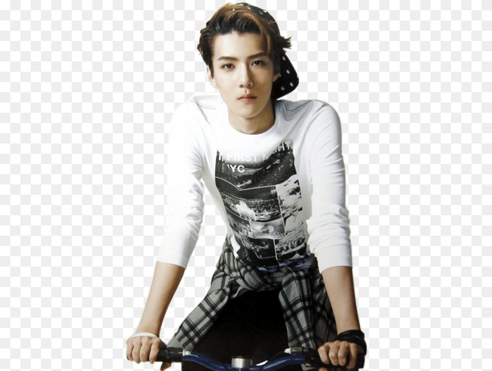 Sehun, Person, T-shirt, Teen, Male Png Image