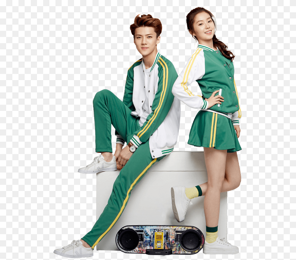 Sehun And Irene Irene And Sehun, Long Sleeve, Clothing, Sleeve, Shoe Png