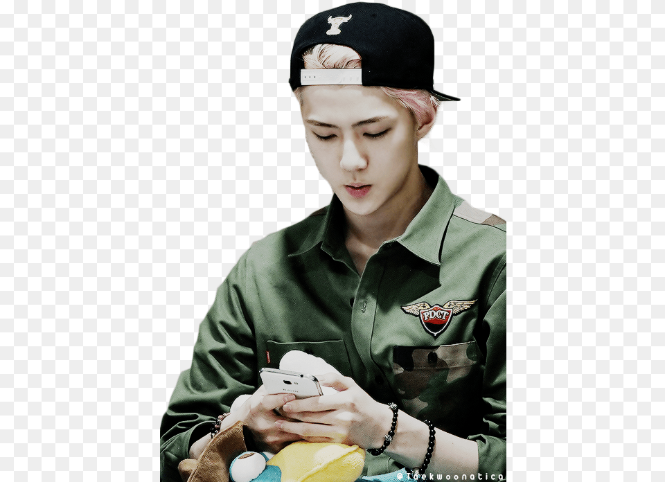 Sehun Soldier, Adult, Person, Hat, Hand Free Transparent Png