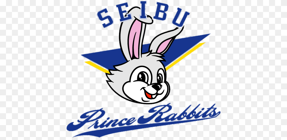 Seibu Prince Rabbits Logo, Animal, Rabbit, Mammal, Cartoon Png Image