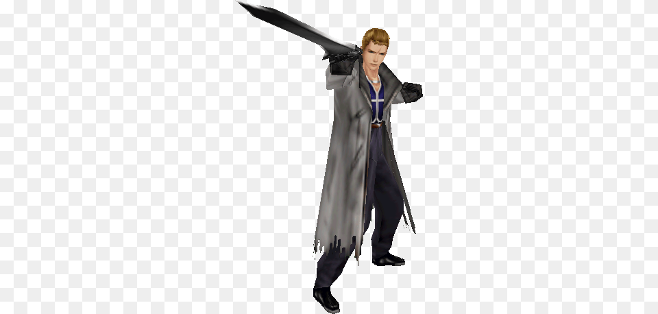 Seifer Ffviii Torn Ff14 Seifer, Clothing, Coat, Fashion, Sword Png