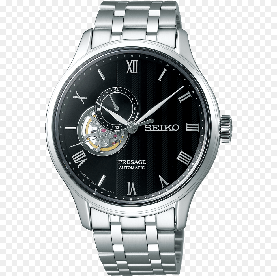 Seiko Presage Open Heart Automatic Silver Stainless Seiko Automatic Watches Price, Arm, Body Part, Person, Wristwatch Png Image