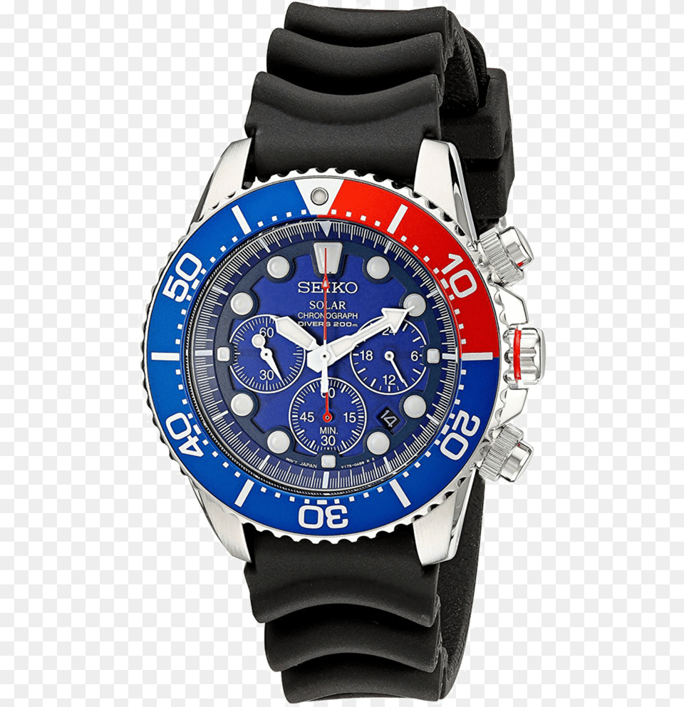 Seiko Prospex Solar Dive Chronograph, Arm, Body Part, Person, Wristwatch Free Png Download