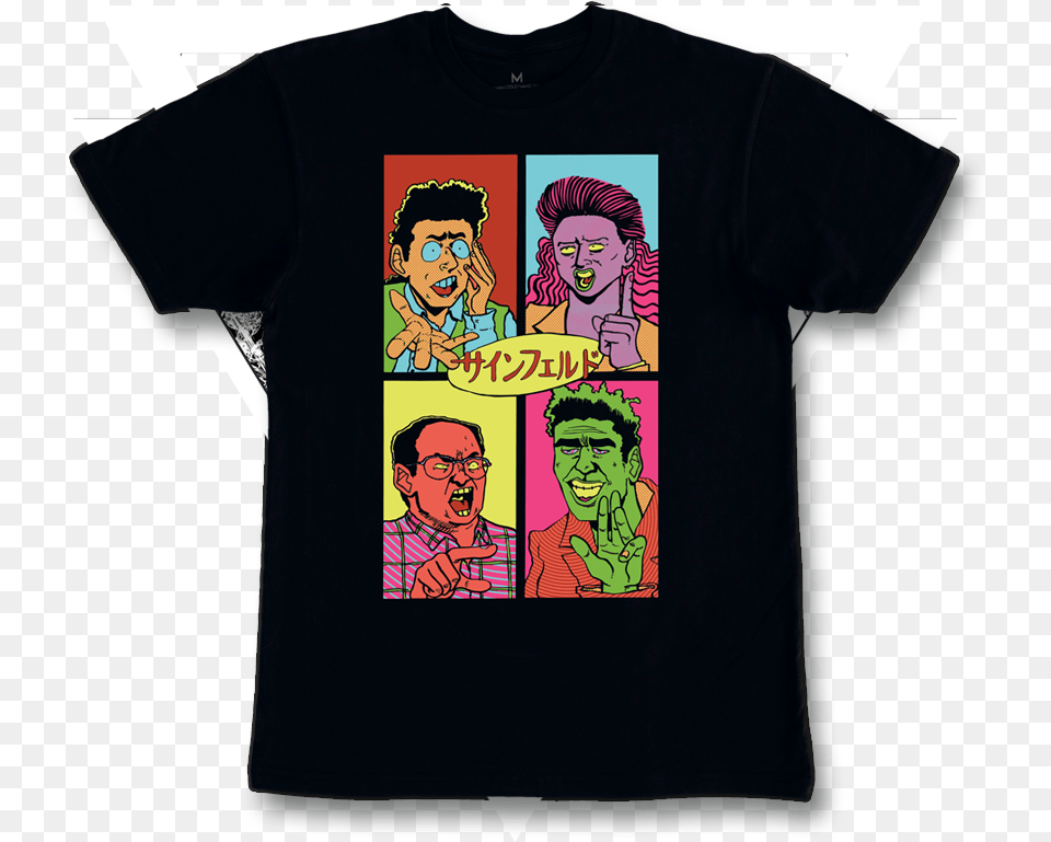 Seinfeld Anime Shirt, T-shirt, Publication, Book, Clothing Png Image