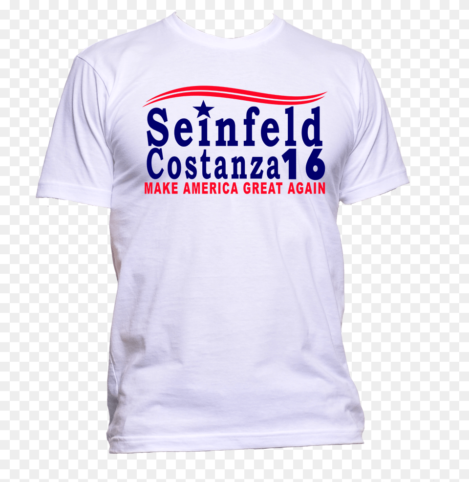 Seinfeld Costanza Presidential Campaign White Tee Shirt Taylor Swift Rep Shirt Font, Clothing, T-shirt Png Image