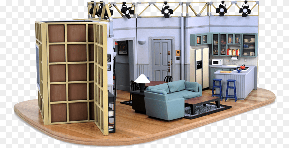 Seinfeld Set Replica Seinfeld Diorama, Architecture, Living Room, Indoors, Furniture Png Image