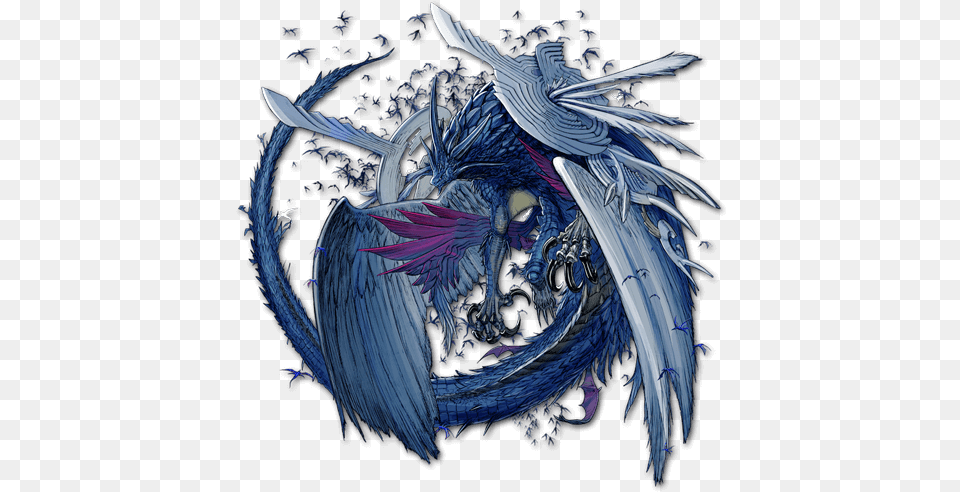 Seiryu Illustration, Dragon, Animal, Bird Png