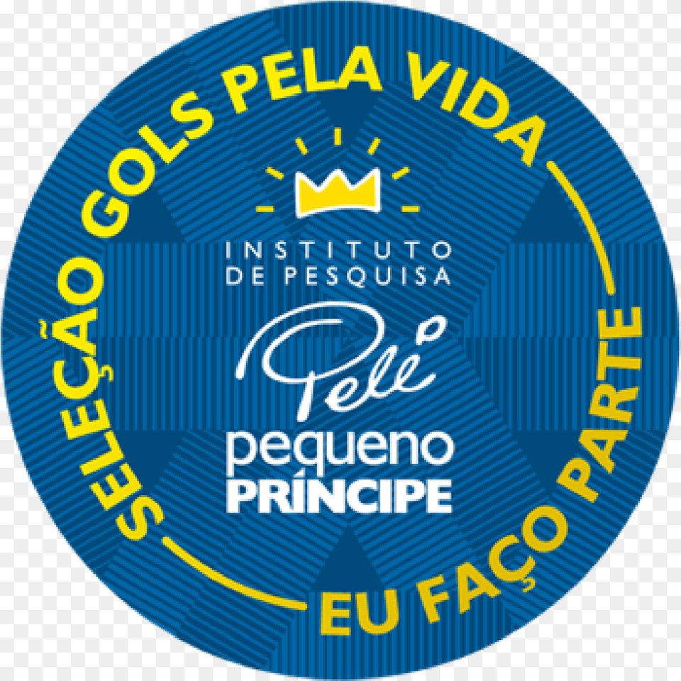 Selecao Gols Pela Vida Instituto De Pesquisa Pele Pequeno Principe Gols Pela Vida, Badge, Logo, Symbol, Disk Free Png