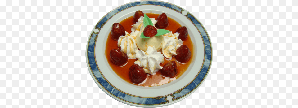 Seleccin De Fresas Flambeadas Al Licor Grand Manier Pfannkuchen Mit Eis, Meal, Food, Food Presentation, Dish Free Png Download
