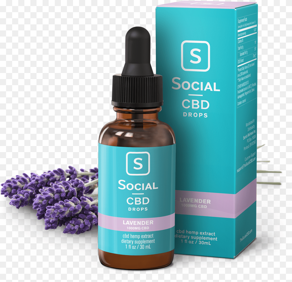 Select Cbd Lavender Drops Social Cbd, Bottle, Herbal, Herbs, Lotion Png Image