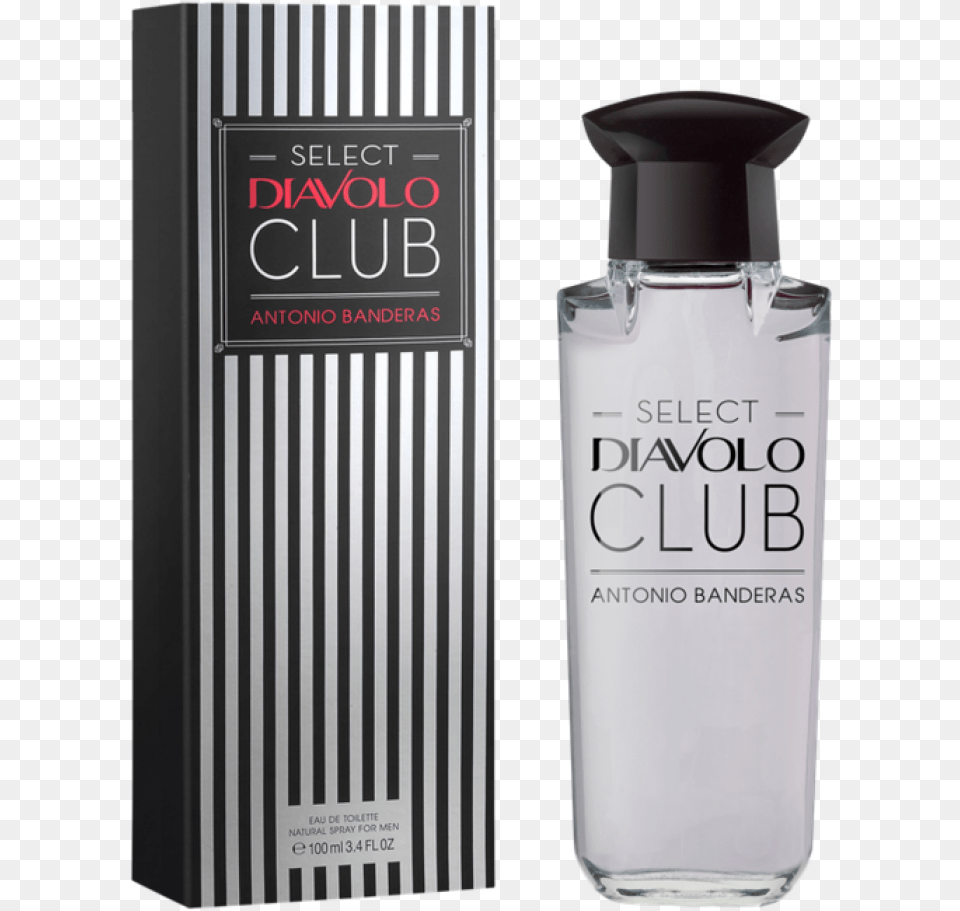 Select Diavolo Club Antonio Banderas, Bottle, Cosmetics, Perfume, Aftershave Free Png