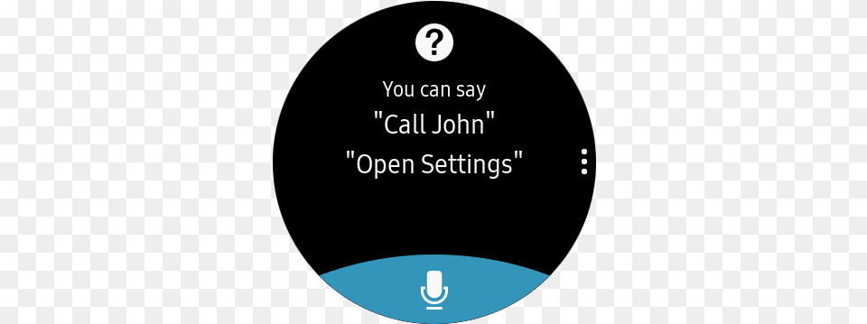 Select Settings For Voice Control Samsung Gear Sport Dot, Advertisement, Poster, Text Png