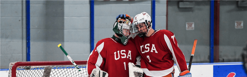 Select Skaters Prepare For All Star Game At 2018 Boys College Ice Hockey, Helmet, Clothing, Person, People Png Image
