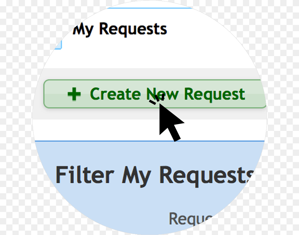 Select The Green Create New Request Button And Follow Miyako Koda, Disk Png Image