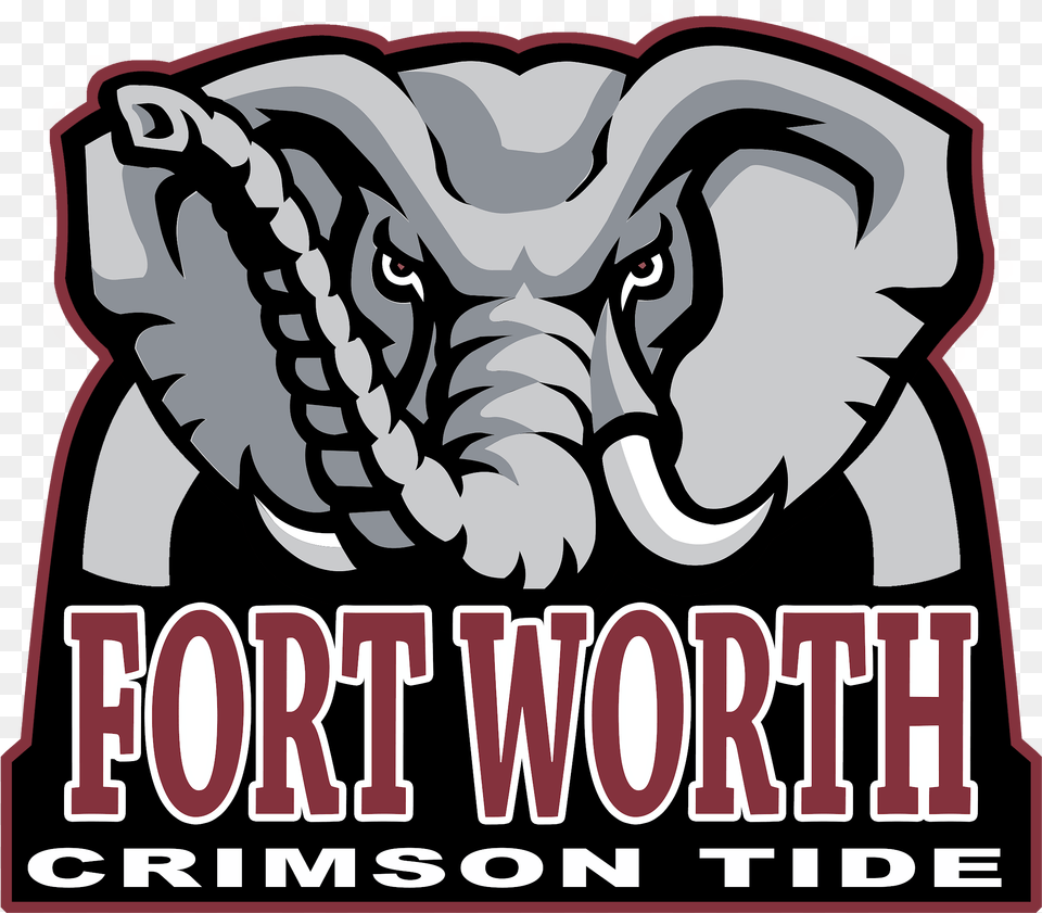 Select Youth Football Fort Worth Tx Alabama Crimson Tide Elephant, Baby, Person, Animal, Wildlife Png Image