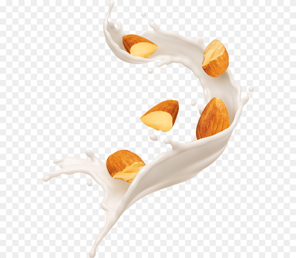 Selected For Quality Almond Milk Splash, Beverage, Food, Produce, Grain Free Png Download