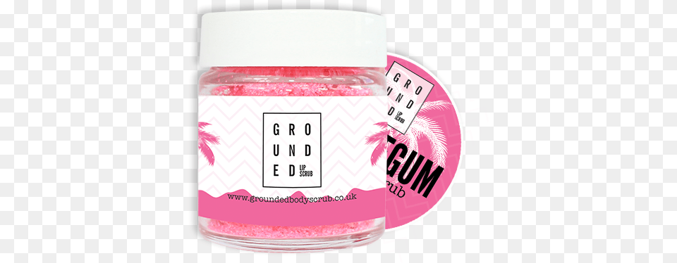 Selected Sweet Bubblegum Lip Scrub With Added Coconut Grounded Lip Scrub, Jar, Bottle, Lotion, Cosmetics Png