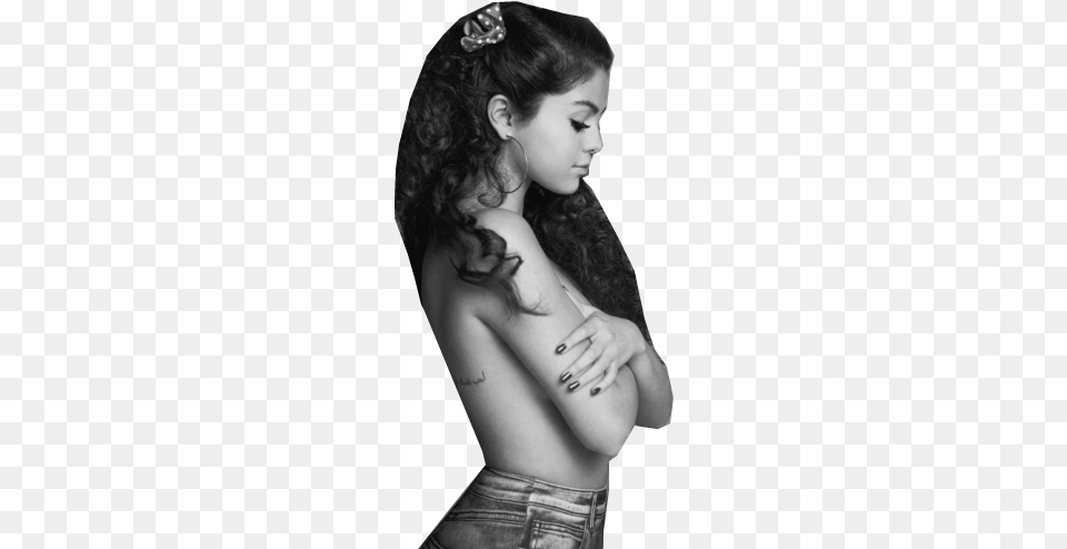 Selena Gomez Black End Whuit, Hand, Back, Body Part, Tattoo Free Png Download