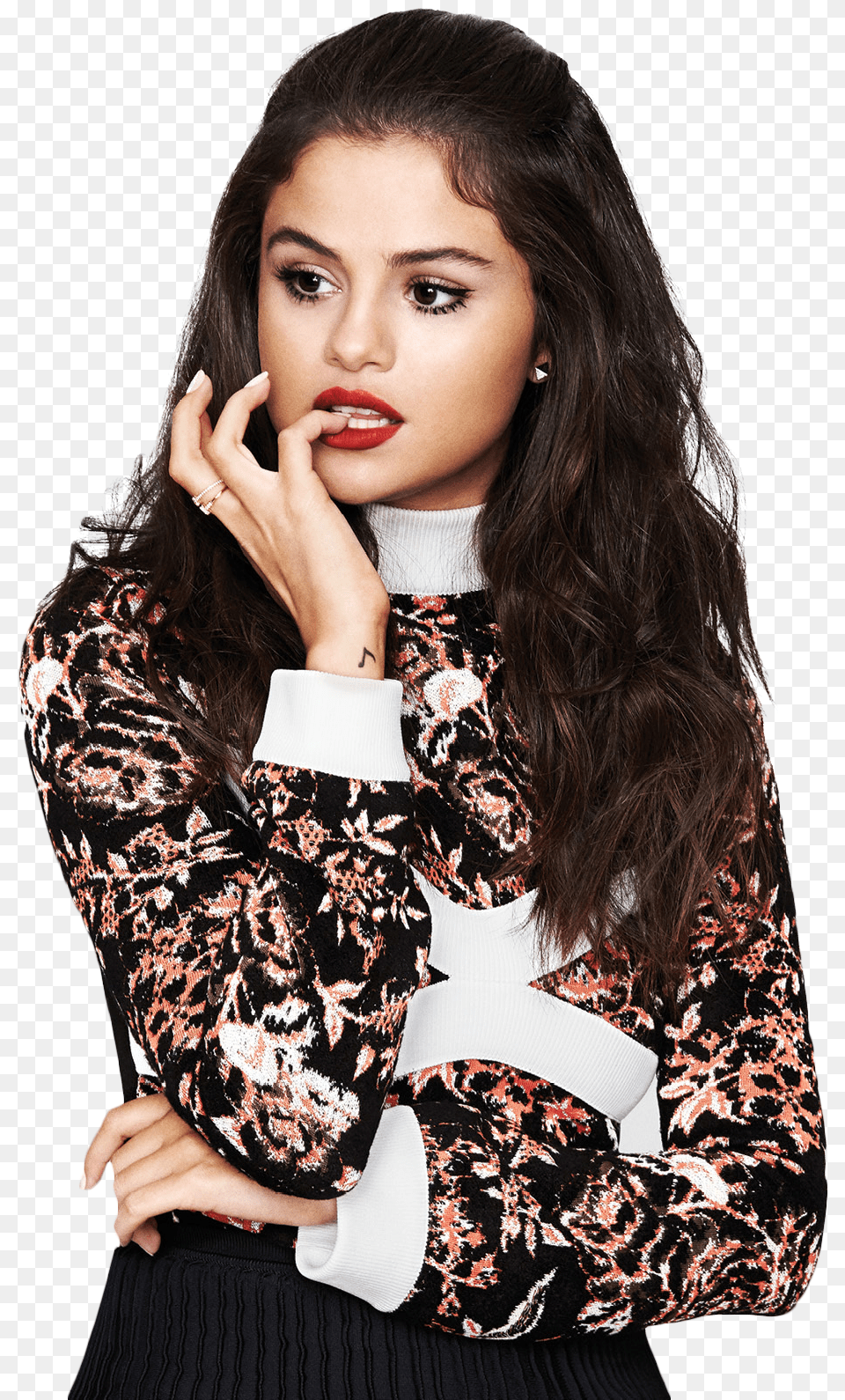 Selena Gomez Thinking Image High Quality Selena Gomez, Woman, Head, Person, Formal Wear Free Png