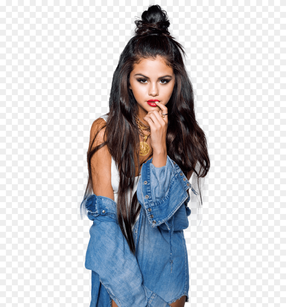 Selena Gomez Top Knot, Teen, Pants, Girl, Person Free Png Download