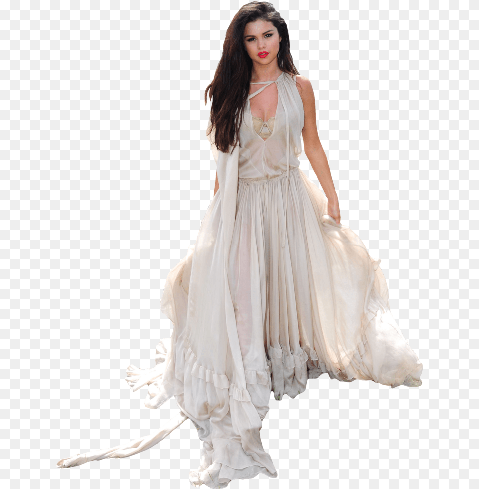 Selena Gomez Transparent, Wedding Gown, Clothing, Dress, Wedding Free Png Download