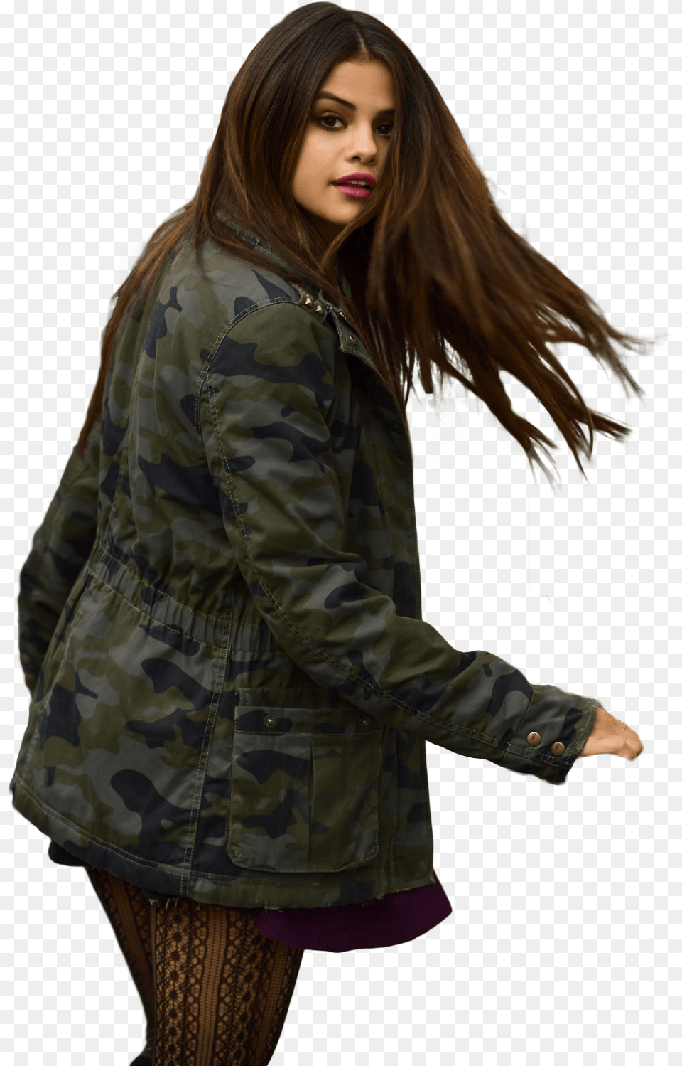 Selena Gomez Transparent Background, Adult, Sleeve, Person, Long Sleeve Free Png Download