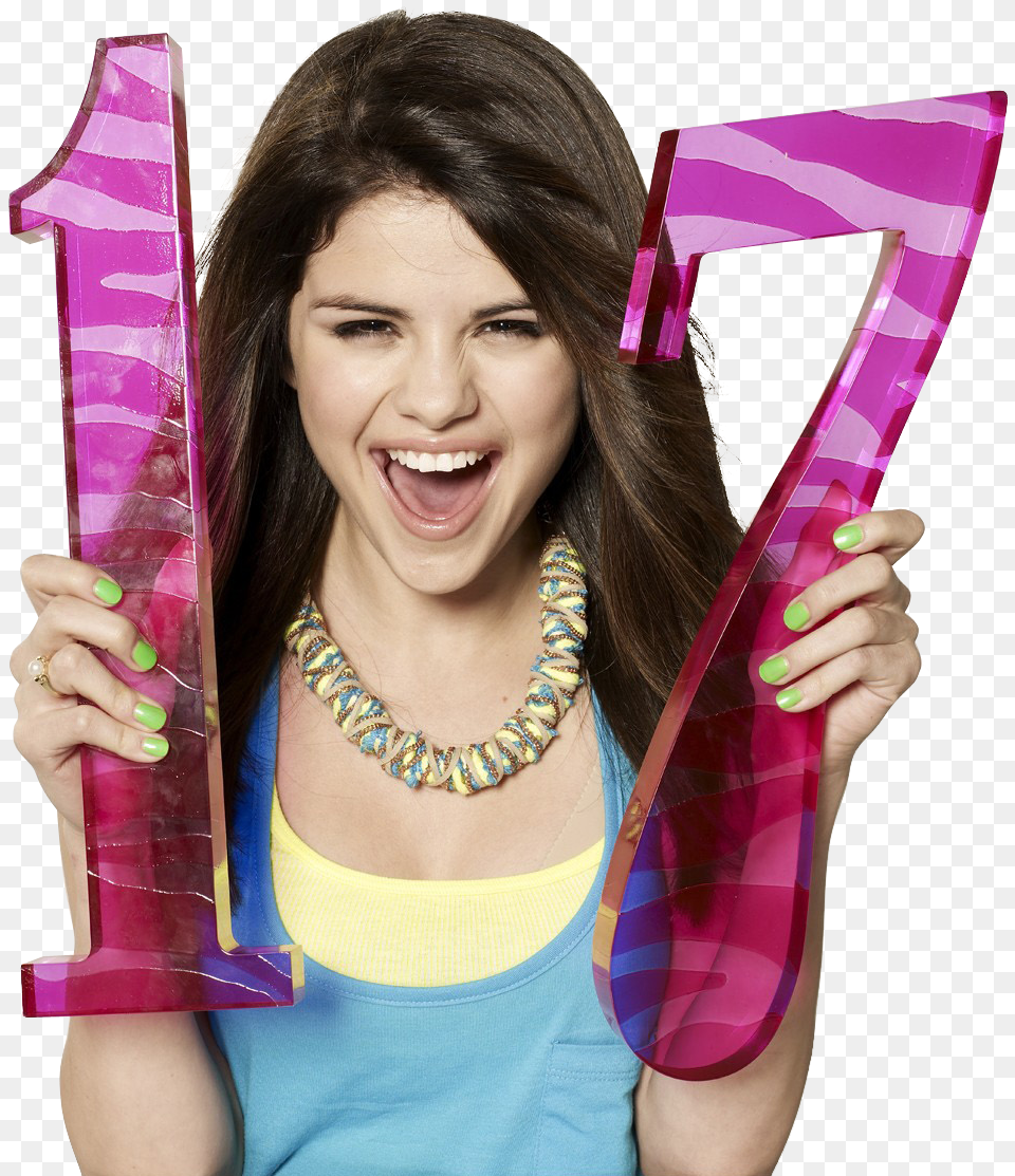 Selena Gomez Transparent Selenator Sel Selena Gomez 17 Birthday, Accessories, Jewelry, Necklace, Head Free Png Download