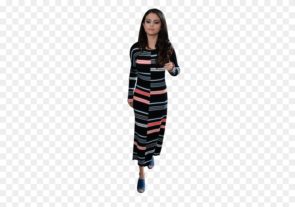 Selena Gomez Walking, Clothing, Dress, Sleeve, Long Sleeve Free Png