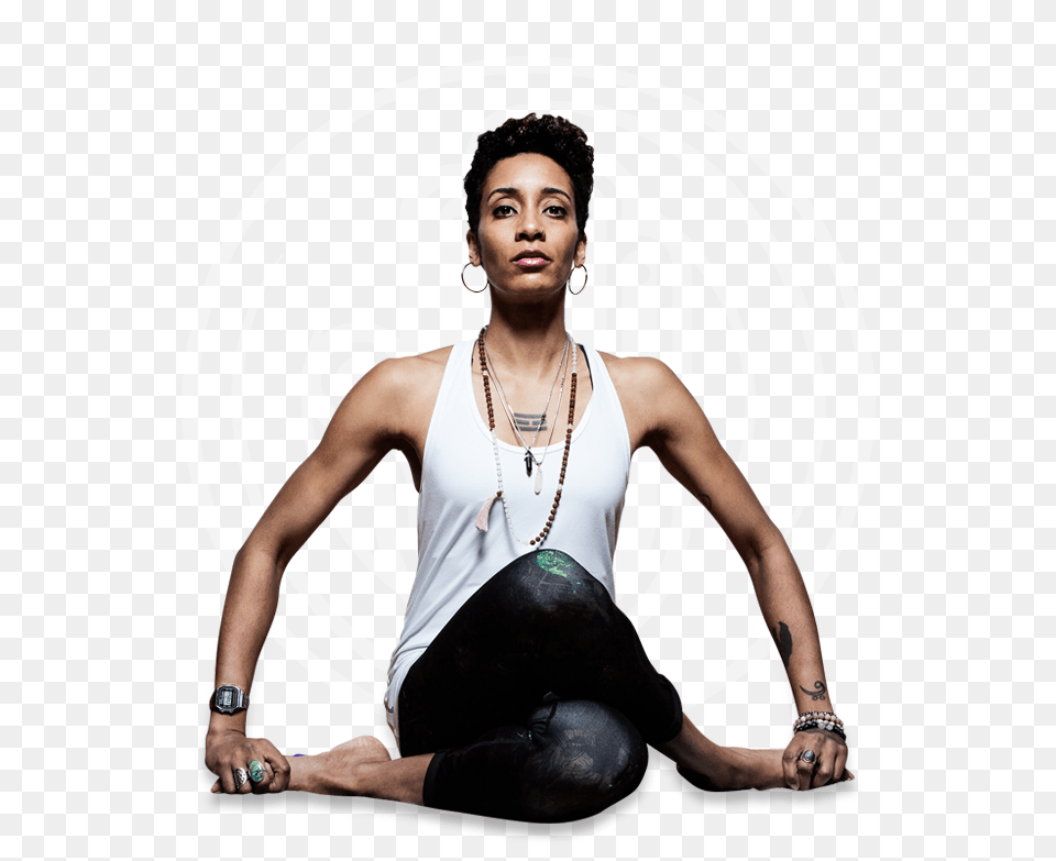 Selena Isles Yoga Focused Integrative Dynamic, Sitting, Person, Portrait, Photography Png