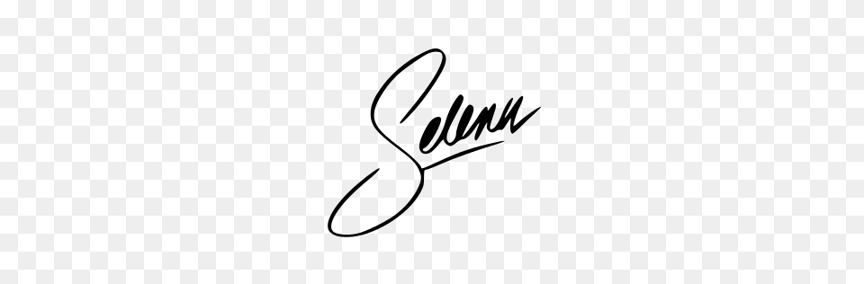 Selena Quintanilla Signature, Gray Png Image