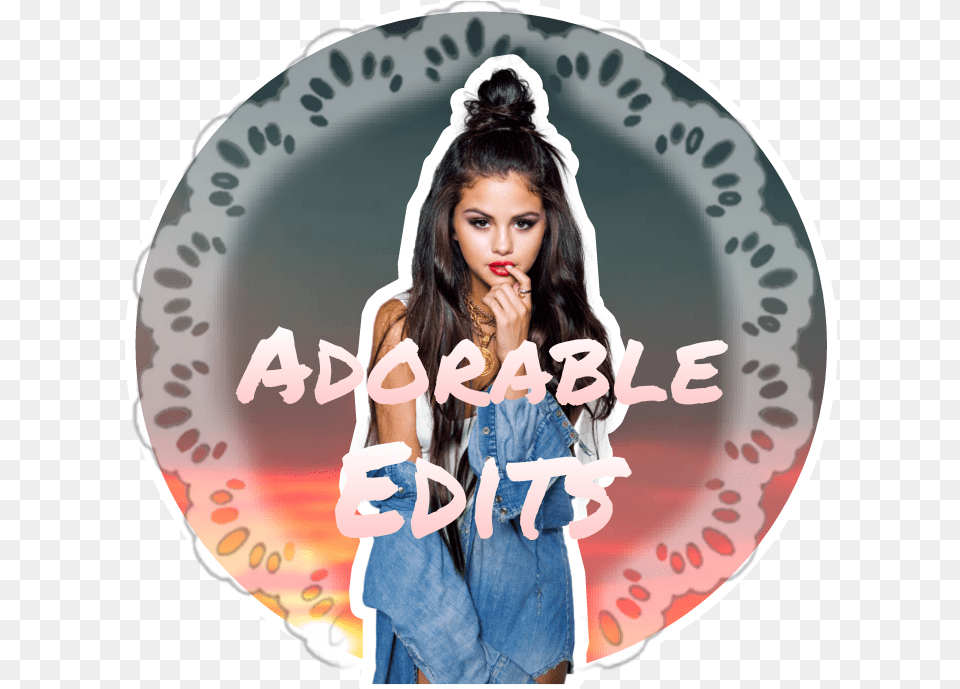 Selenagomez Icon Instagram Sticker By Mahamas Edits For Women, Face, Head, Portrait, Photography Free Png Download