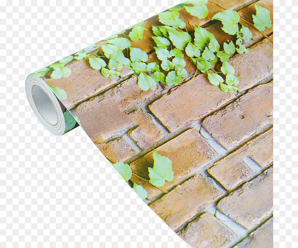 Self Adhesive Wallpaper Thick Ivy 3d Wall Brick Wall Simplelife4u Brick Pattern Shelf Liner Drawer Covering, Leaf, Plant, Architecture, Building Free Png Download