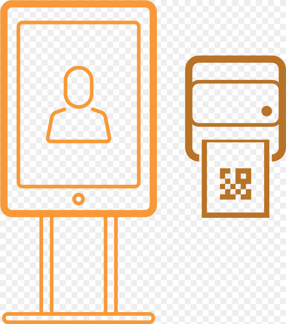 Self Check In Kiosk Clipart, Qr Code Free Transparent Png