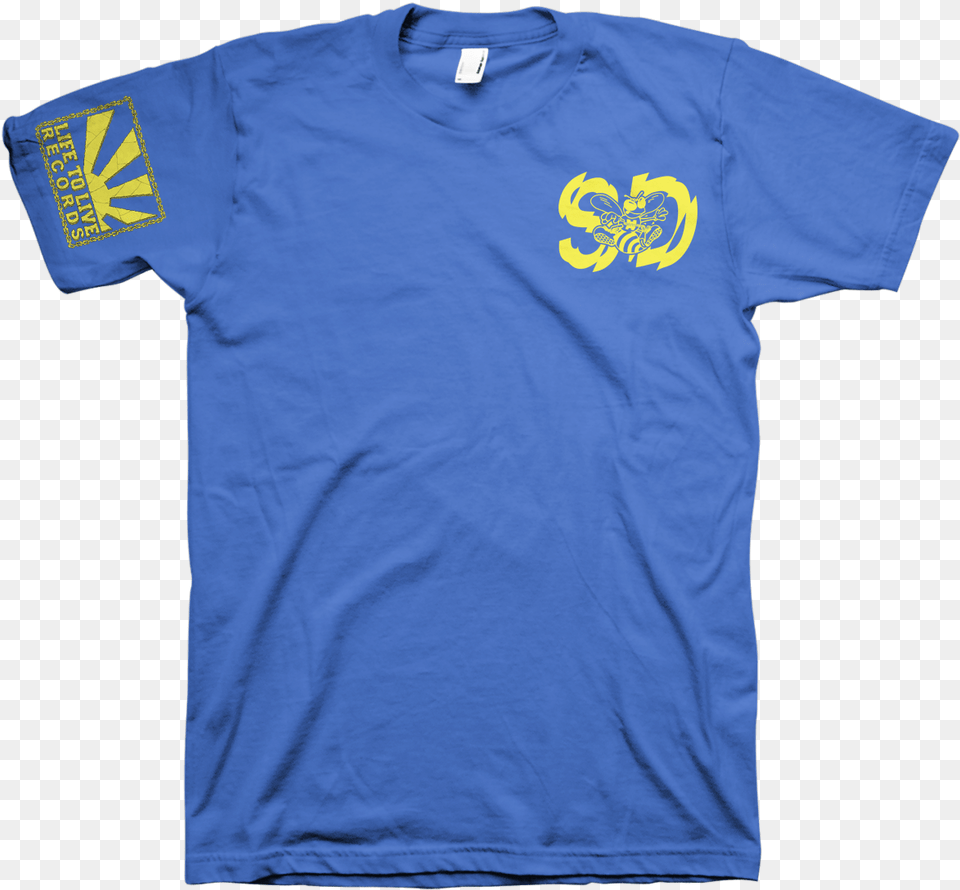 Self Destruct Quothigh Voltagequot Blue Cool Text Shirt Designs, Clothing, T-shirt Free Png Download