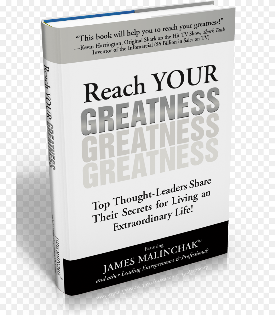 Self Help Book Reach Your Greatness Book Cover, Publication, Advertisement, Poster Free Png