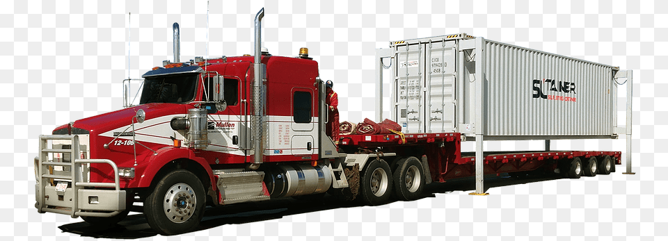 Self Lifting Shipping Container, Transportation, Truck, Vehicle, Trailer Truck Png
