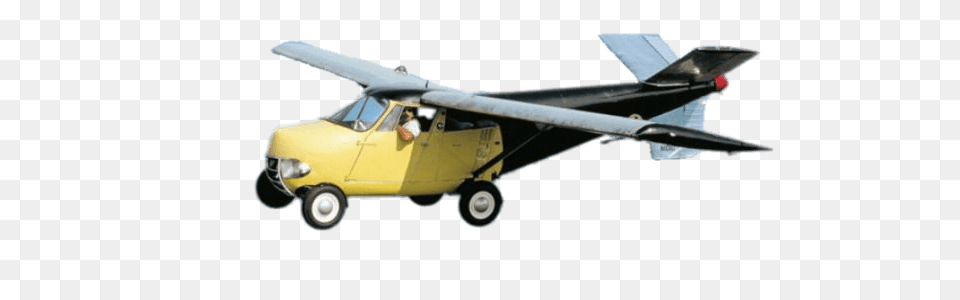 Self Made Flying Car, Aircraft, Airplane, Person, Transportation Png Image