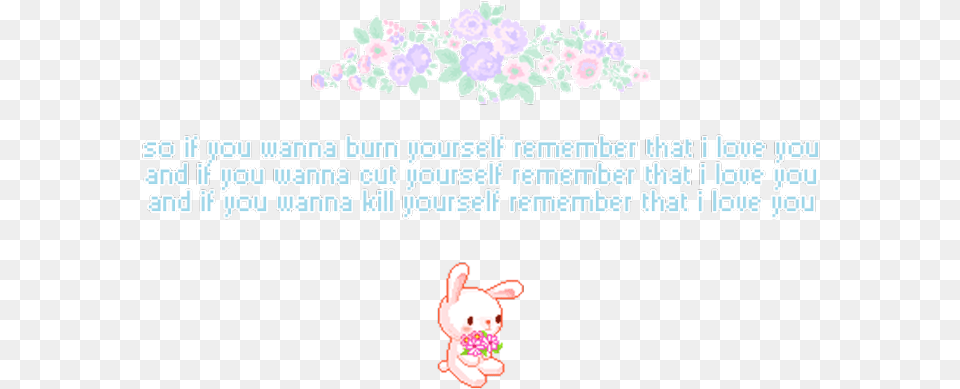 Selfharm Staysafe Ily Staystrong Cute Freetoedit Cartoon, Flower, Plant, Outdoors Png Image