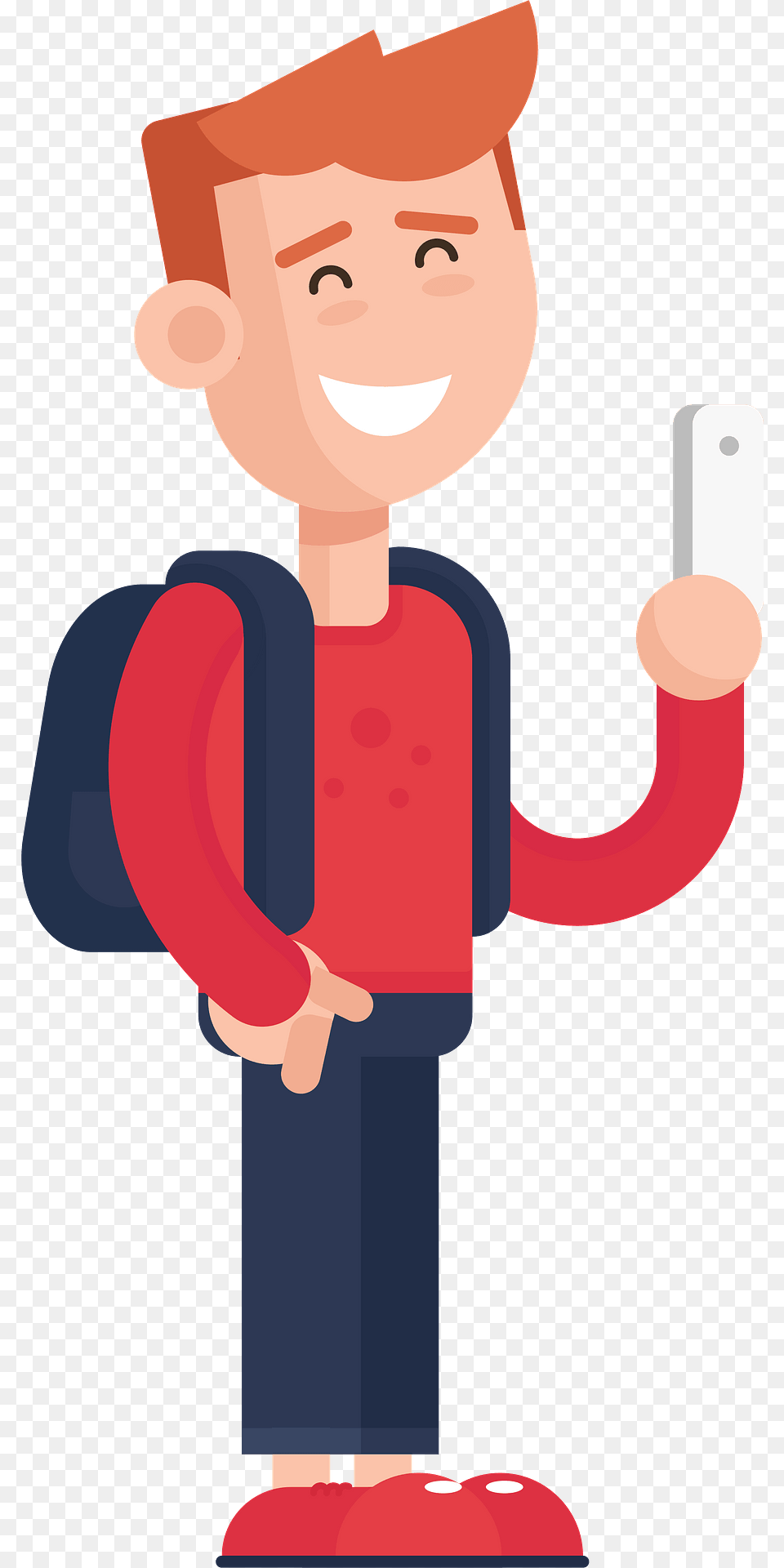Selfie Boy Clipart, People, Person, Face, Head Png Image