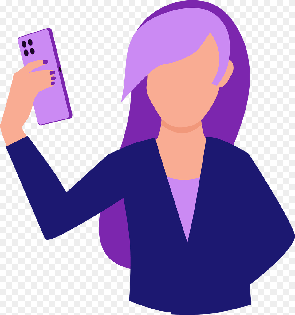 Selfie Clipart, Adult, Female, Person, Woman Png