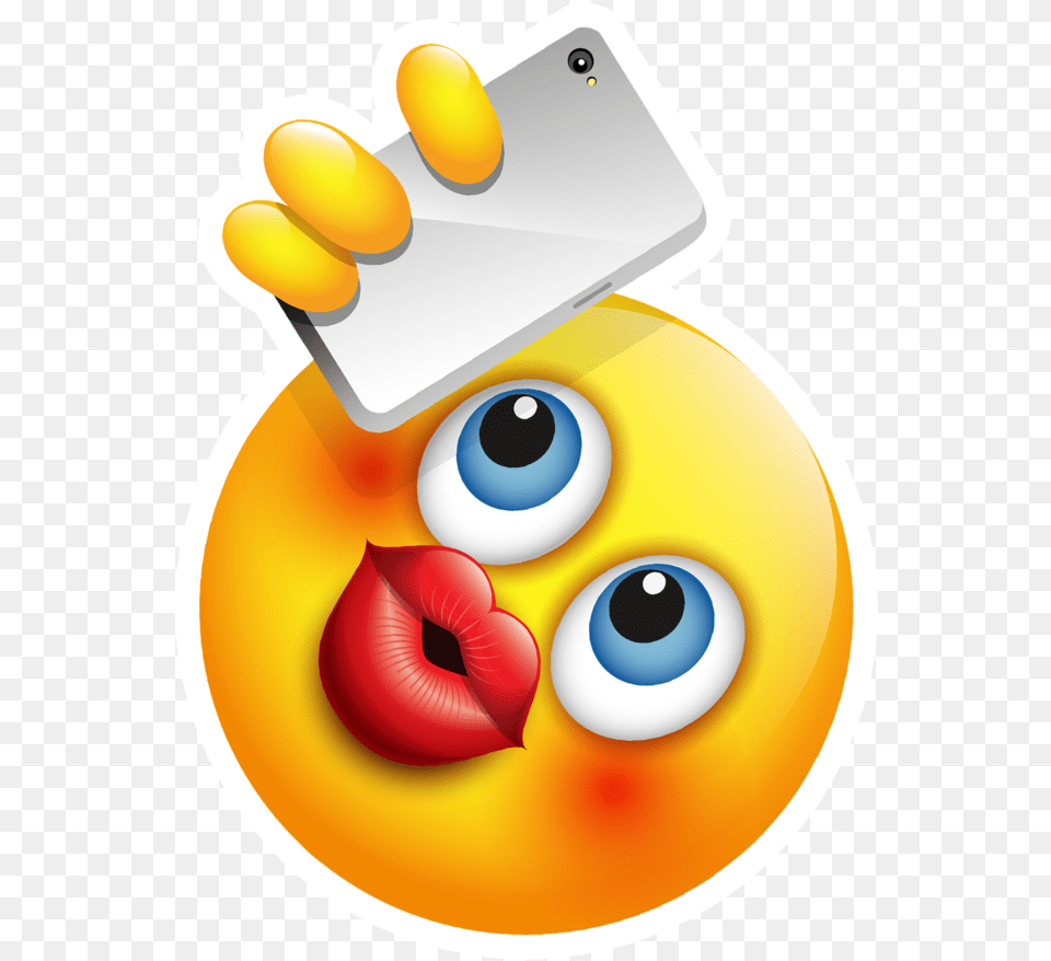 Selfie Emoji Emoji With Duck Lips, Clothing, Glove, Electronics, Phone Png